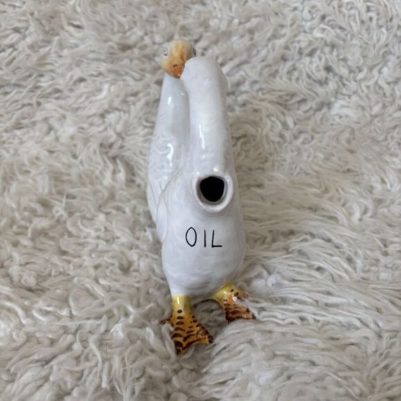Lot Of  2 Vintage Ceramic Goose Oil Vinegar Set Legro Italy & Ceramics By Fran - Picture 5 of 11